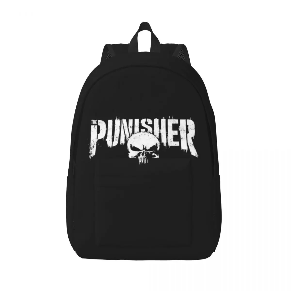 Custom Punisher Symbol Travel Canvas Backpack Women Men School Laptop Bookbag Superhero College Student Daypack Bags