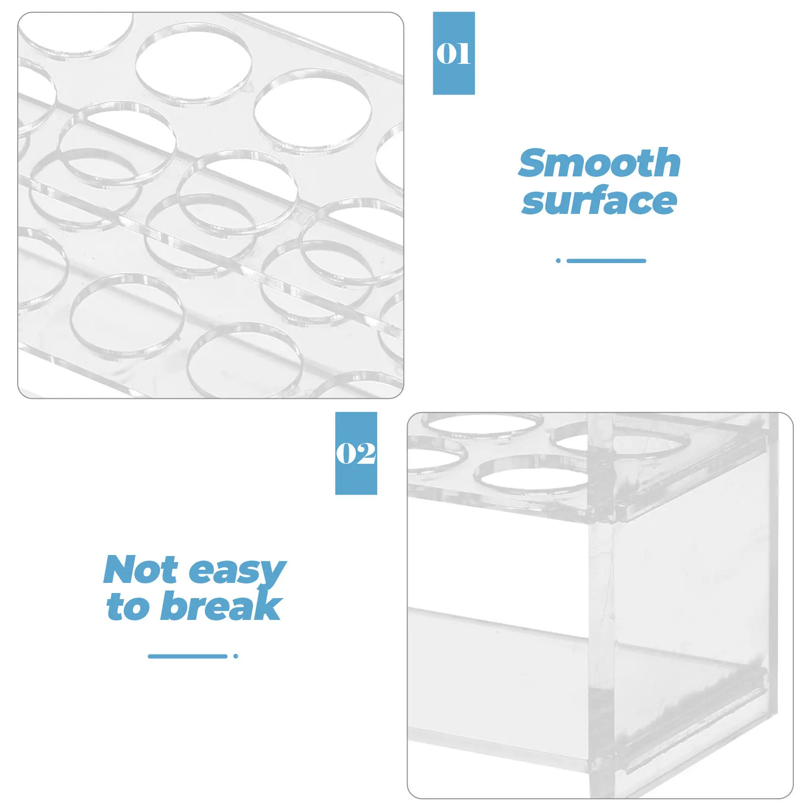 6 Slots Test Tube Holder Durable Centrifuge Tube Organizer Lightweight Lab Storage Solution Test Tubes Rack Sampling Tubes Rack view 5