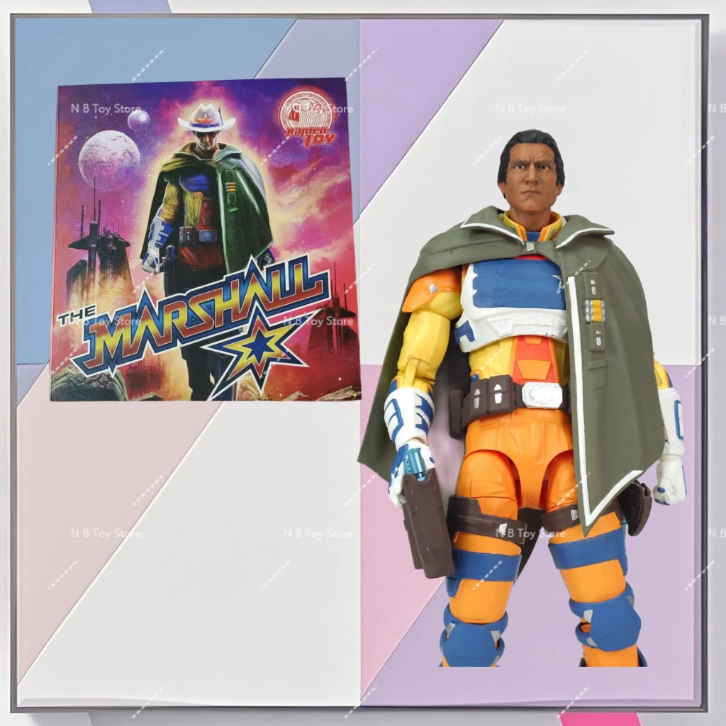 ラーメントイズ コレクタブルアクションフィギュア、1/12スケールおもちゃ、TMS01 男性兵士、ブレスト、保安官、マーシャル、ブラバー、7インチコンプリートセット