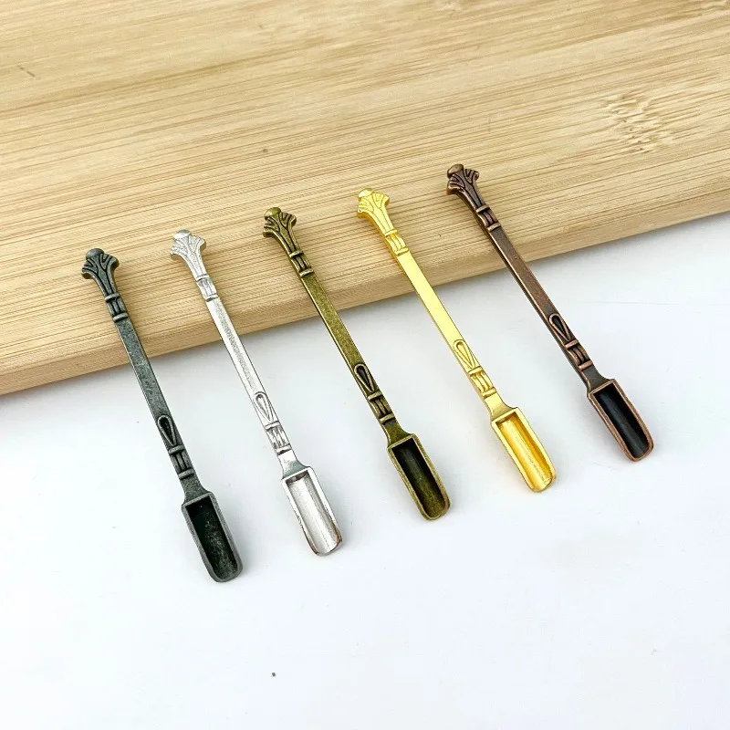 Aluminum Alloy Opium scraper Metal Hookah nail mini snuff spoon Portable Snuff tube High Quality Snuff pipe Smoking Accessories
