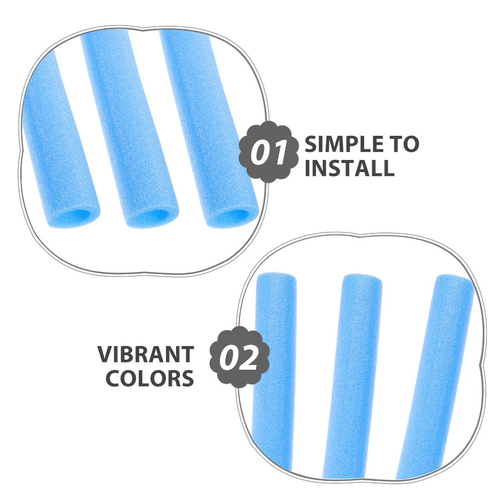 12 stuks kindertrampolinepaalhoezen: schuimvulling met hoge dichtheid, waterdichte vervangingshoezen voor binnen en buiten springbed