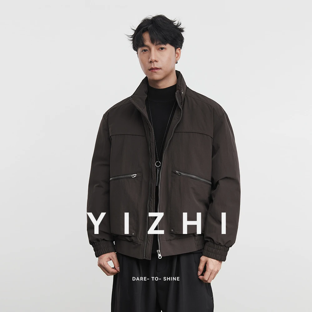 

Men's Fashion 90% White Duck Down Stand Collar Down Jacket 2025 Winter New Warm Outdoor Sports Casual Outerwear Jacket