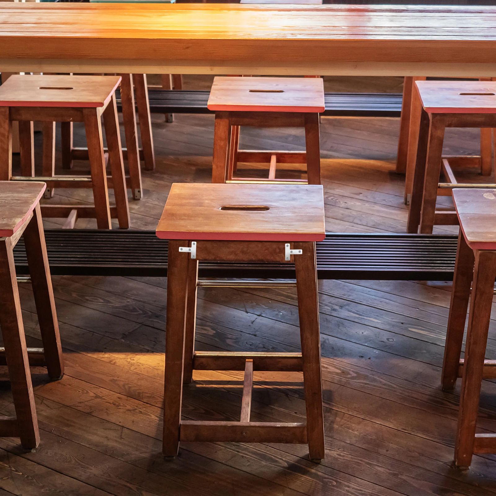 

20pcs Stainless Steel T-Type Corner Bracket Heavy-Duty Furniture Mending Plate For Wardrobes Cabinets Chairs Diy Fixing Tool