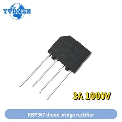 10 Uds 3A 1000V KBP307 puente rectificador de diodo KBP 307 Kit de diodos de potencia