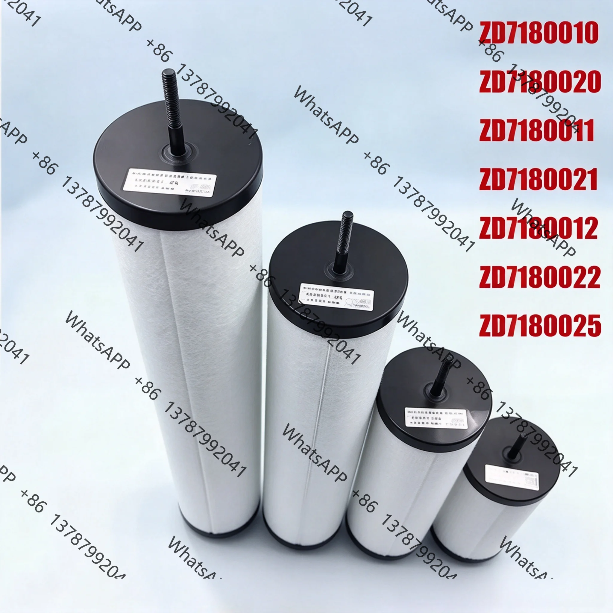 Vacuum Pump Oil Mist Separator Exhaust Filter Element With Screw for ZD7180020 7180021 7180022