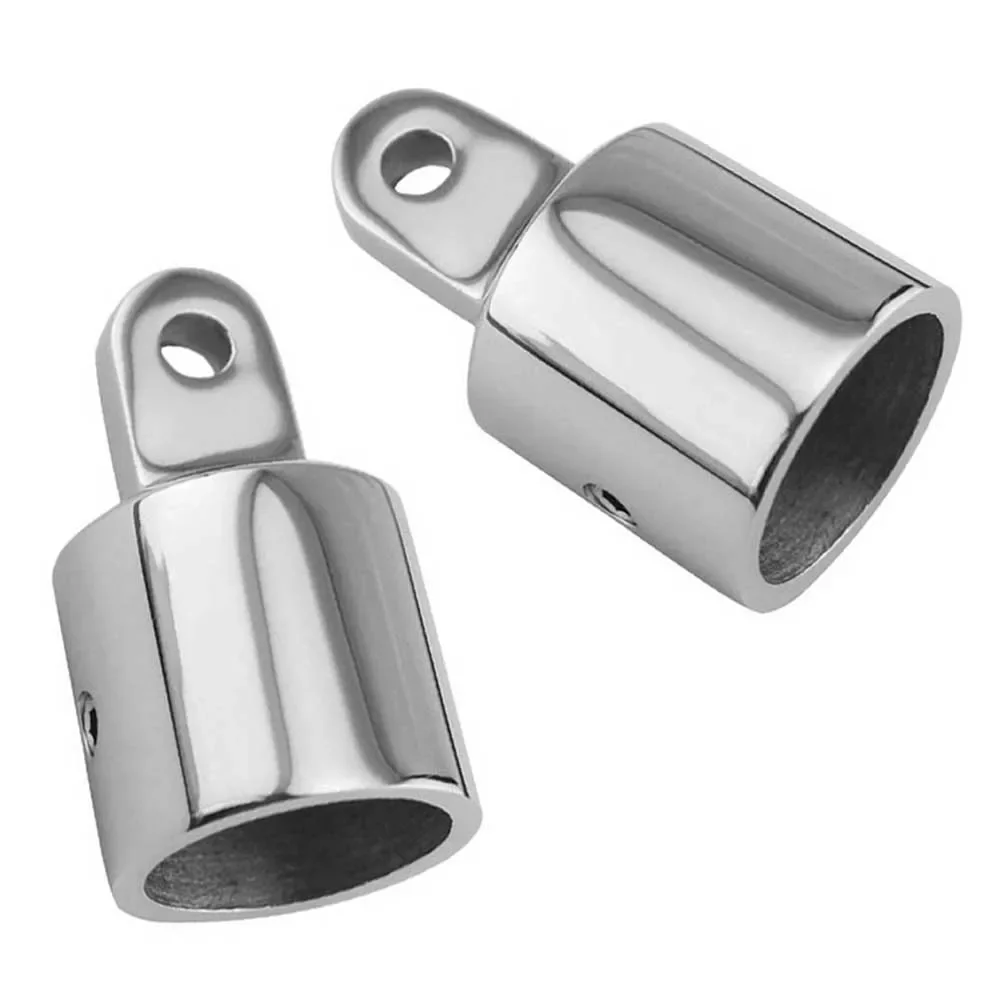 Marine Top Fitting Stainless Steel Top Cap Slide Sleeve Pipe Eye End Cap 22/25mm