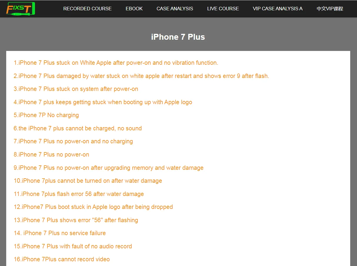FIXST Phone Repair Case Analysis Online For  IPhone 6S-X