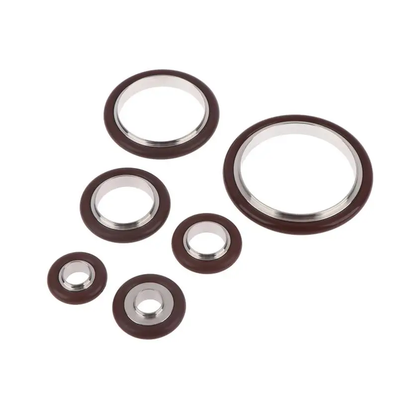KF Flange Vacuum Clamp Kit AL Alloy Stainless Bracket O-Ring Seal Fits KF10/16/25/40/50 Vacuum Pipeline System