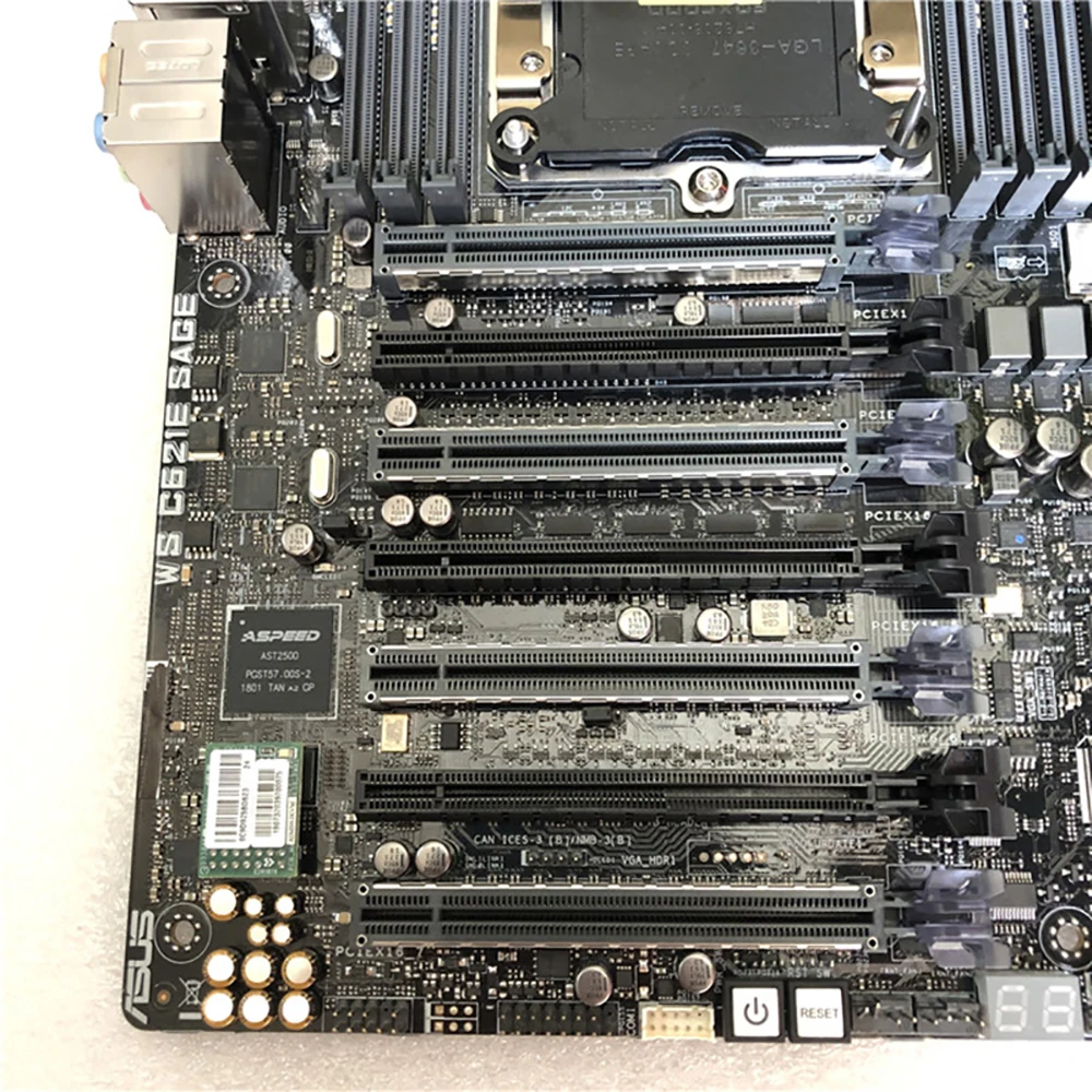 

WS C621E SAGE C621 12 x DIMM DDR4 1536GB Dual-Way Workstation Motherboard EEB LGA 3647