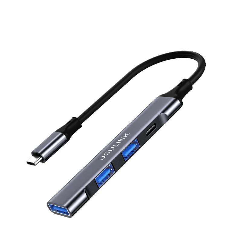 UGULINK USB C HUB Type C to Fast Charging 10W 60W USB 3.0 4 Port Adapter For Macbook Pro 13 15 Air Pro PC Computer Accessories