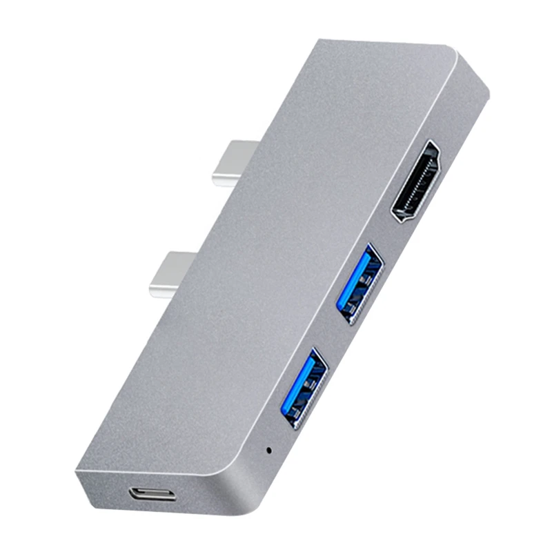 

For Surface Pro 8 USB C Hub, 4K -Compatible Adapter+2 USB 3.0 Reader SD/TF Card Reader Adapter For Surface Pro 8