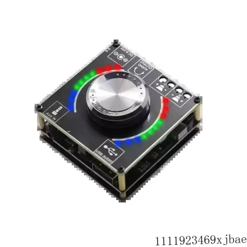 

XY-D50H DC5-24V/5A Audio Power Amplifier Module 50W*2 HiFi Stereo BT Audio Amplifier Board Colorful Running Lights APP Control