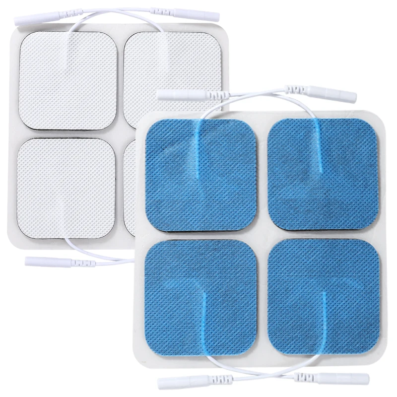 20/10-Pack 5x5cm Non-woven Electrode Pads Reusable for Muscle Stimulator TENS Acupuncture Digital Massage Machine
