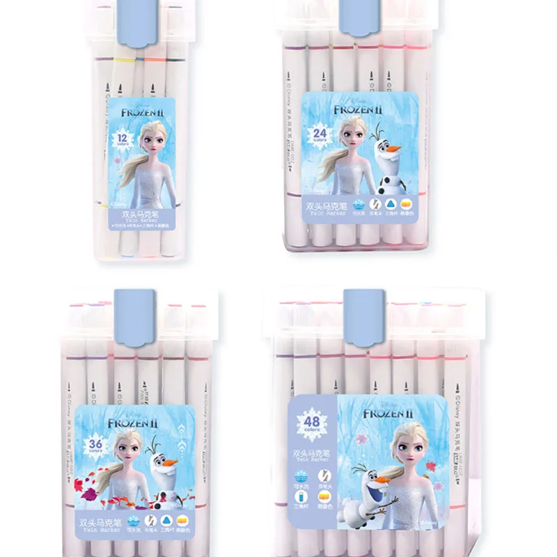 Imagem -06 - Disney-elsa Spiderman Marcador Água à Base de Caneta Marcador Estudantes Escola Escritório Pintura Art Supplies Atacado 1260 Pcs