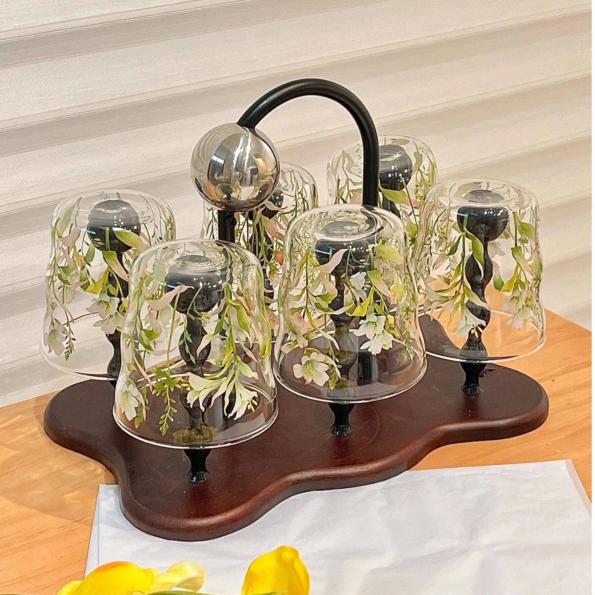 Bulk Ins Style Glacier Printed Borosilicate Cup Heat Shock Resistant Explosion Proof Coffee Drink Glass