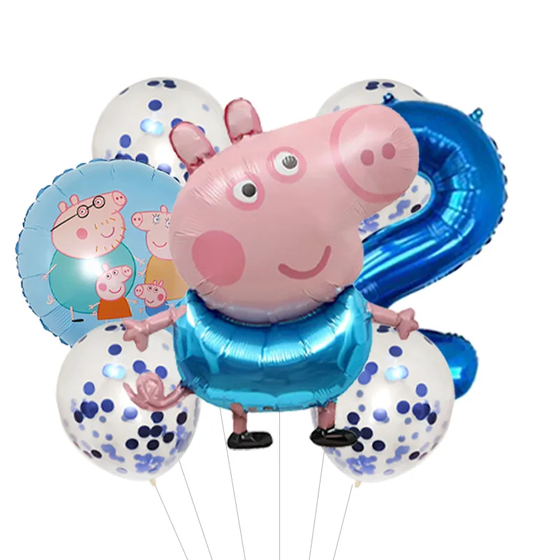Peppa Pig Giant Foil Balloon Helium Balloon Cartoon Character Birthday Party Decoration Extra Large Balloon - view 3