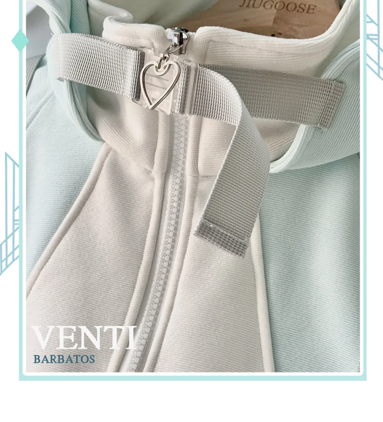 أنيمي جينشين تأثير Venti سمة تأثيري الكرتون هوديي معطف القط الأذن تصميم الخريف والشتاء الملابس اليومية هدية عيد الميلاد