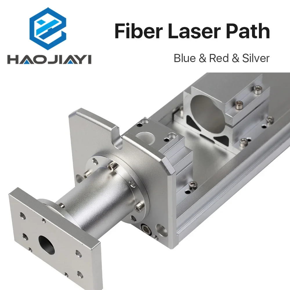 Fiber Laser Path Blue Red Silver Standard Fiber Laser Path Housing Rayucs MAX Interface for Laser Marking Machine