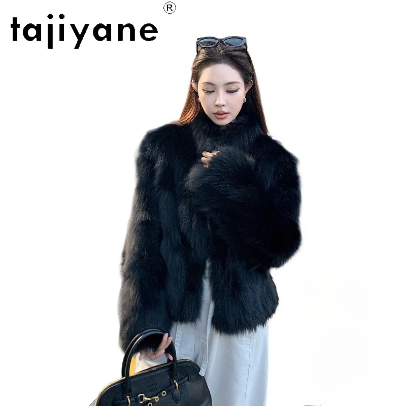 TAJIYANE 100% Natural Fox Fur Coat Women High Quality Short Real Fur Jacket Winter Woman Clothing 2025 Luxury Furry Jackets шуба