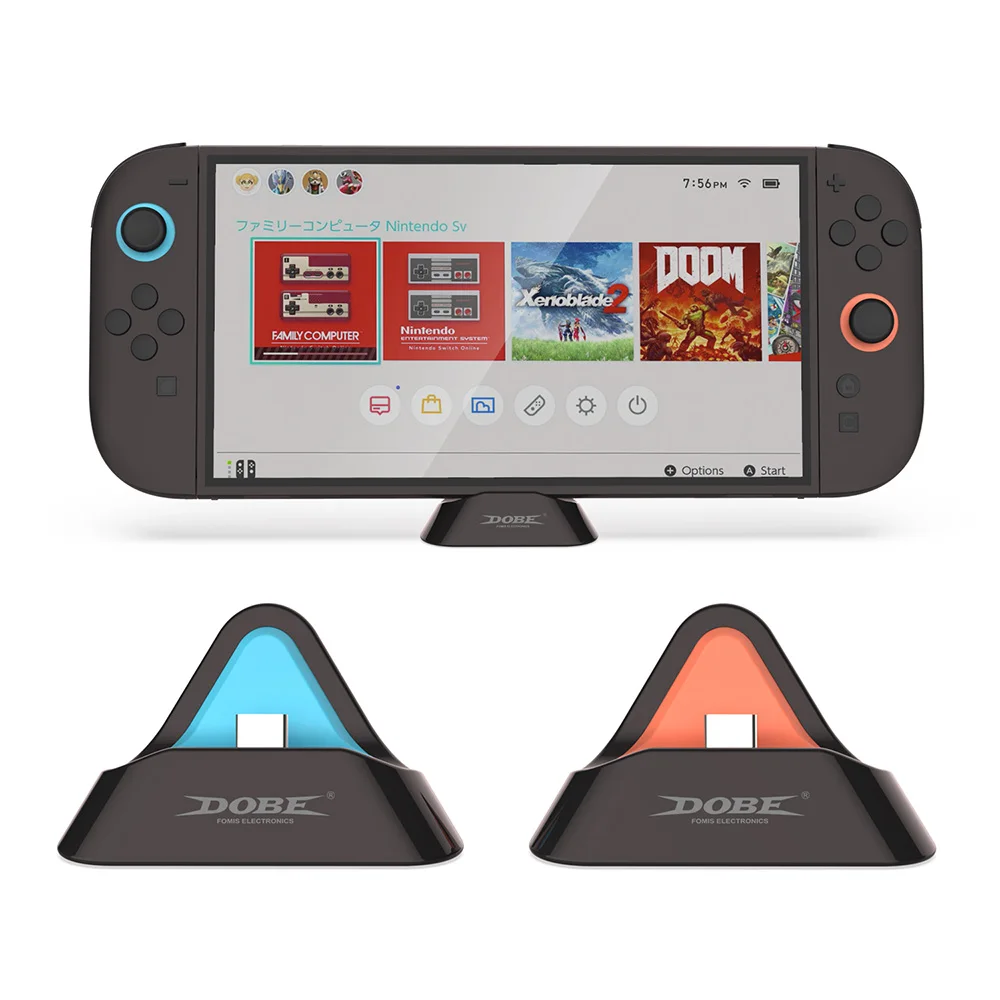 DOBE TNS-3170 Зарядная док-станция для Nintendo Switch Портативная зарядная подставка с портом зарядного устройства типа C Игровые аксессуары для NS Gamepad