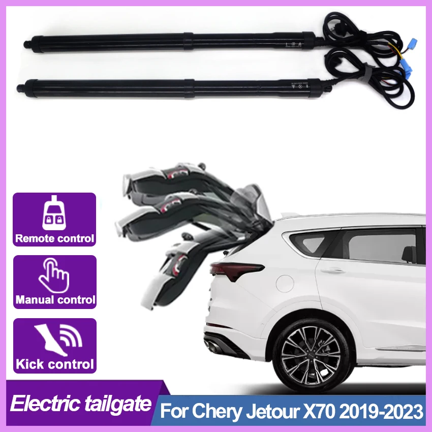 Auto elektrický zadní dveře chytrý elektrický kufr pohon kopat senzor auto accessori pro chery jetour X70 2019-2023, zadní dveře energie souprava