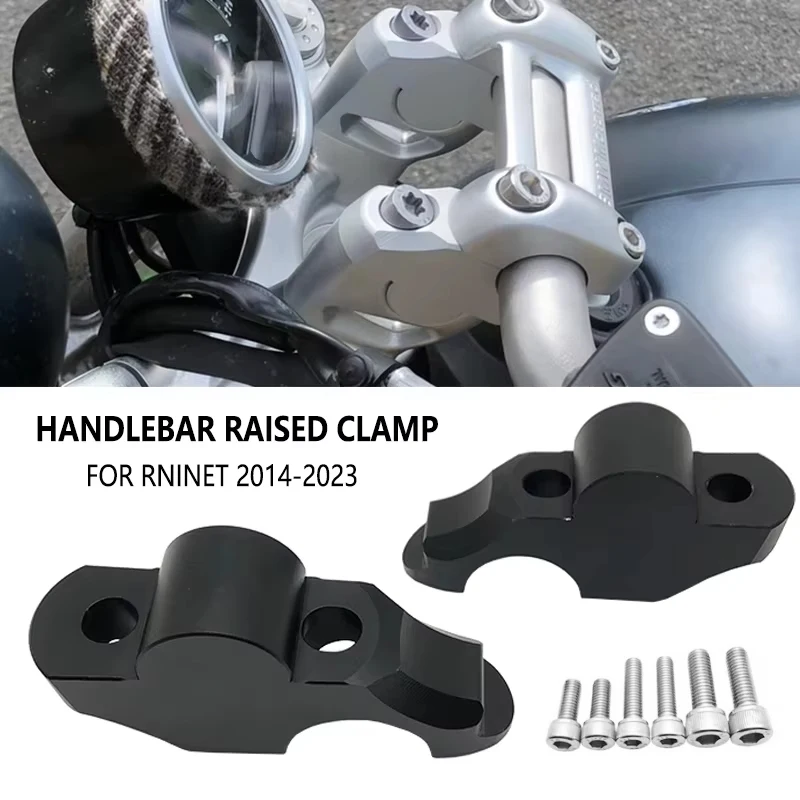 For BMW R NINE T RNINET Pure Racer Scrambler R9T 2014-2023 2022 Motorcycle HandleBar Raised Clamp Adapter Handle Bar Mount Rise