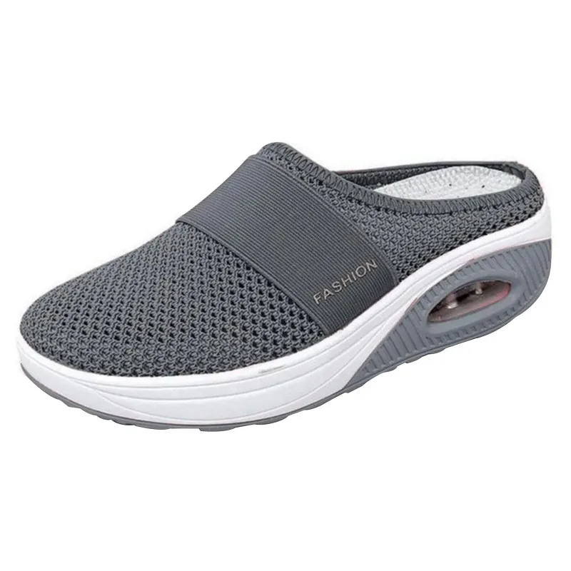 

Slip-On Women'S Walking Sandals,Breathable Mesh Casual Shoes Breathable With Arch Support Knit Shoes Thickened Soft Sole