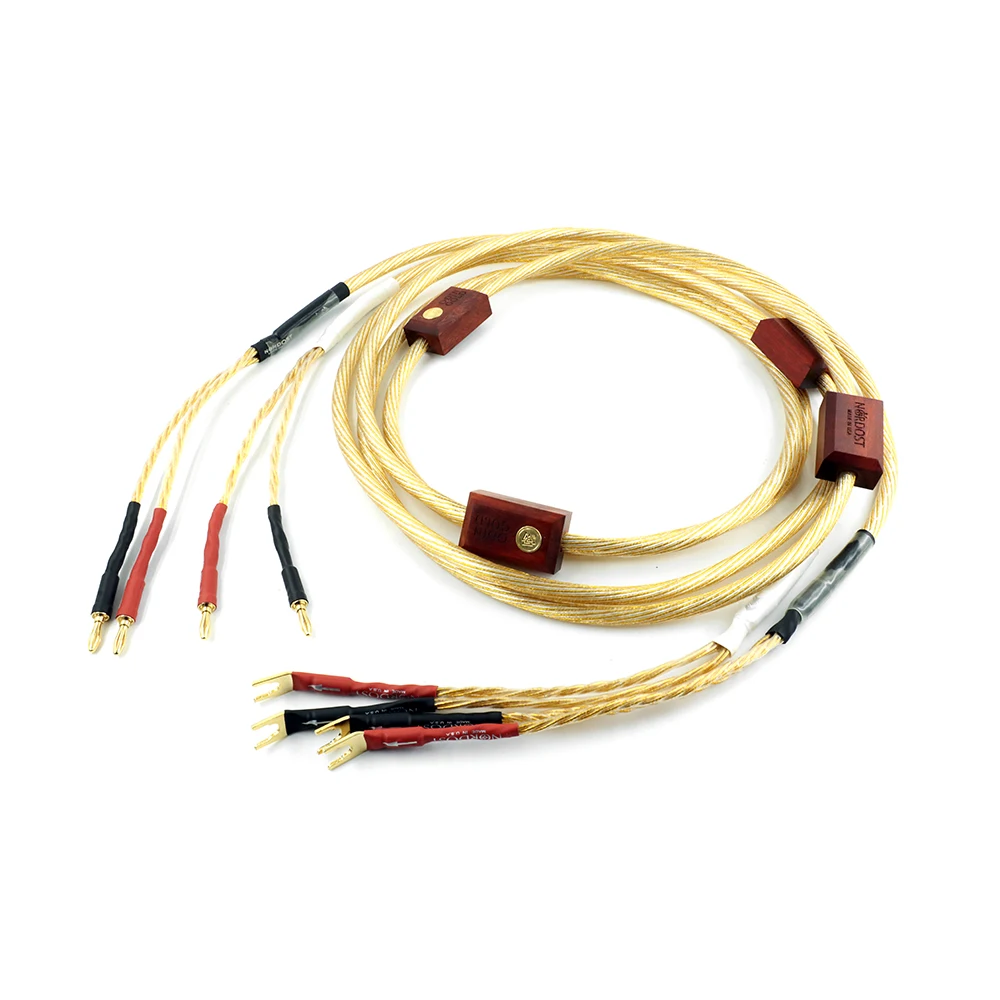 Nordost Odin  Gold Speaker Cable OFC sterling silver flagship audio cable HiFi speaker amplifier audiophile wire with Gold-plate