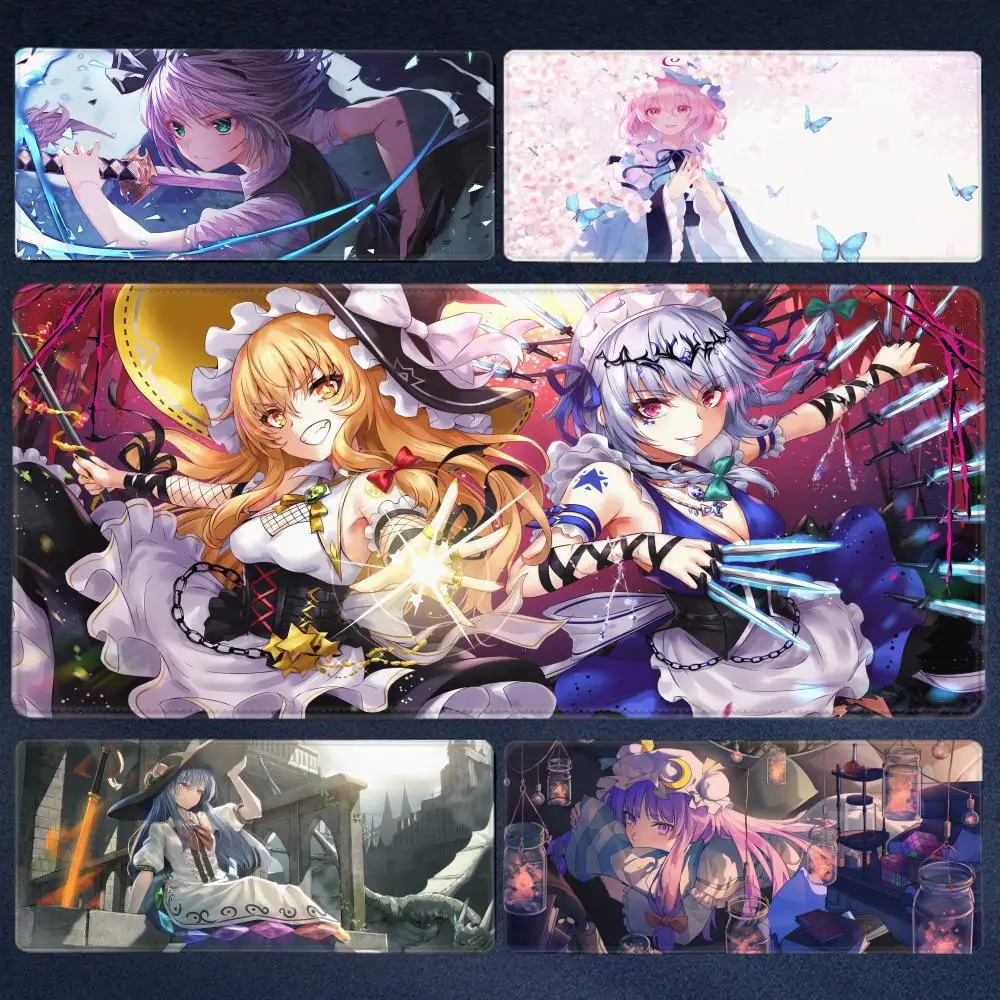 

Game Laptop Playmat Touhou Project Mouse Pad Extra Large Anime Girl Izayoi Sakuya Kirisame Marisa Mousepad PC Gaming Accessories