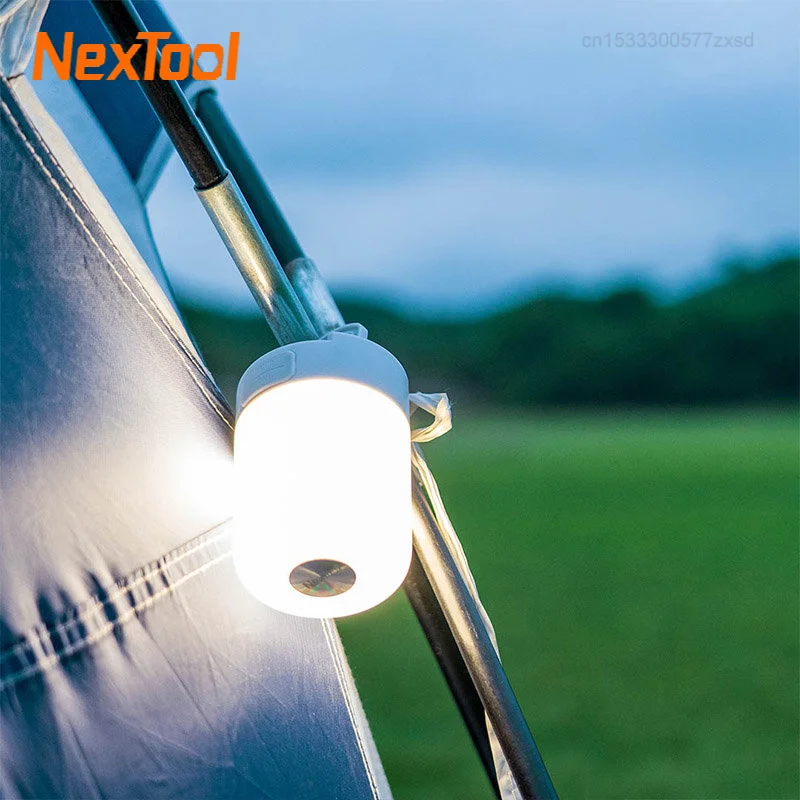 Xiaomi NexTool Multi-function Lantern 600 Lumen Ultra Bright Hanging Lamp Outdoor Warning USB Rechargeable 6 Mode Camping Lights