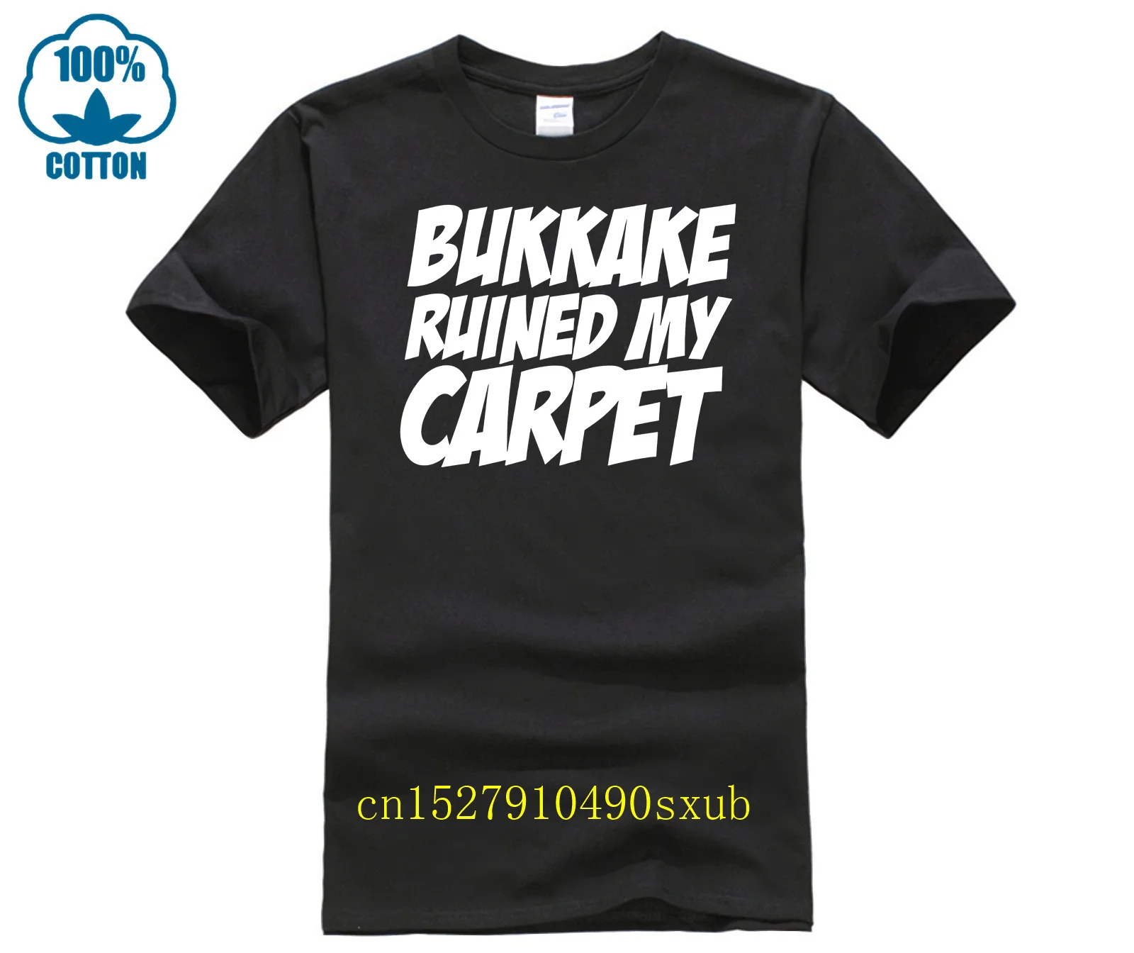 Bukkake Ruined My Carpet camiseta divertida y grosera para hombre, fiesta de Navidad, cumpleaños
