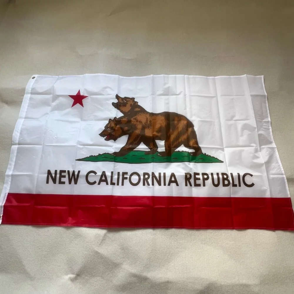 Bandera NCR Fallout – Oso bicéfalo República de California poliéster - imagen 5