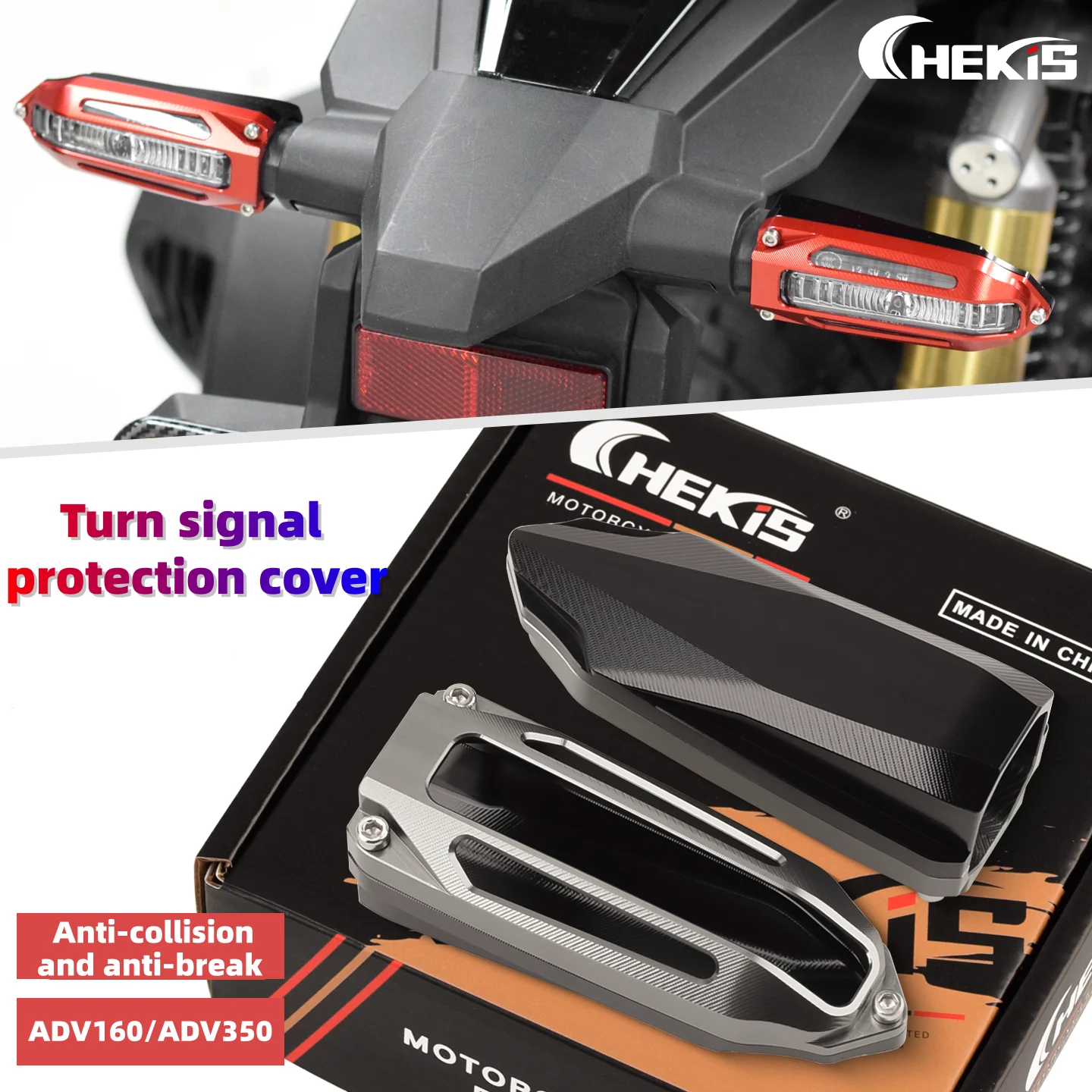 Chekis Is Suitable for Honda Adv350 Adv160 Motorcycle Modified Spotlight Protective Cover, Fog Light Anti-Collision Cover, Turn Signal Protective Shell