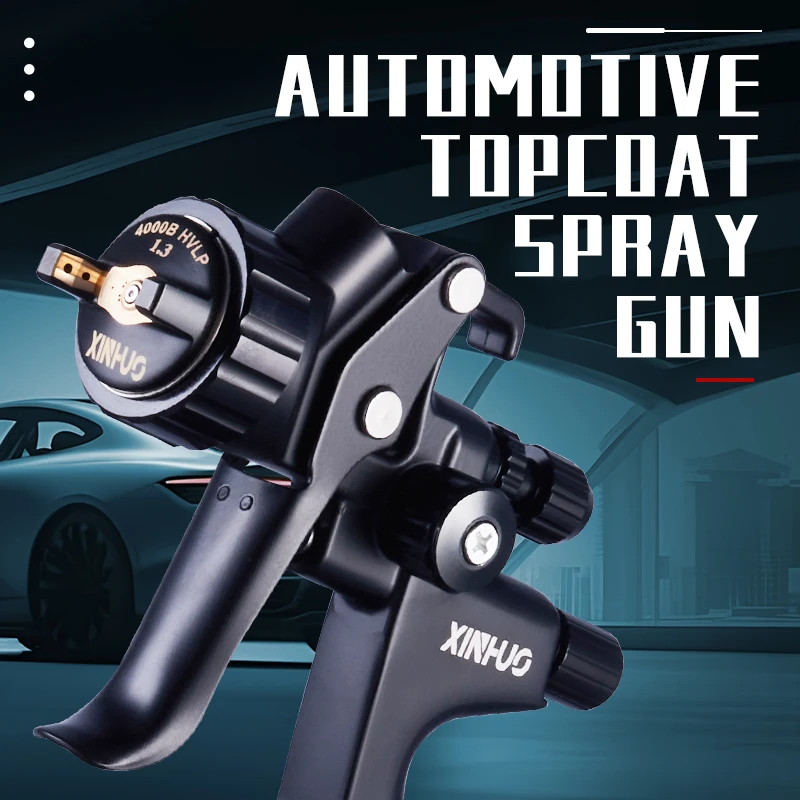 HVLP New 1.3mm Pneumatic Spray Gun Automotive Sheet Metal Furniture Spray Paint Metal Paint Cover Gloss Paint Coating Tools