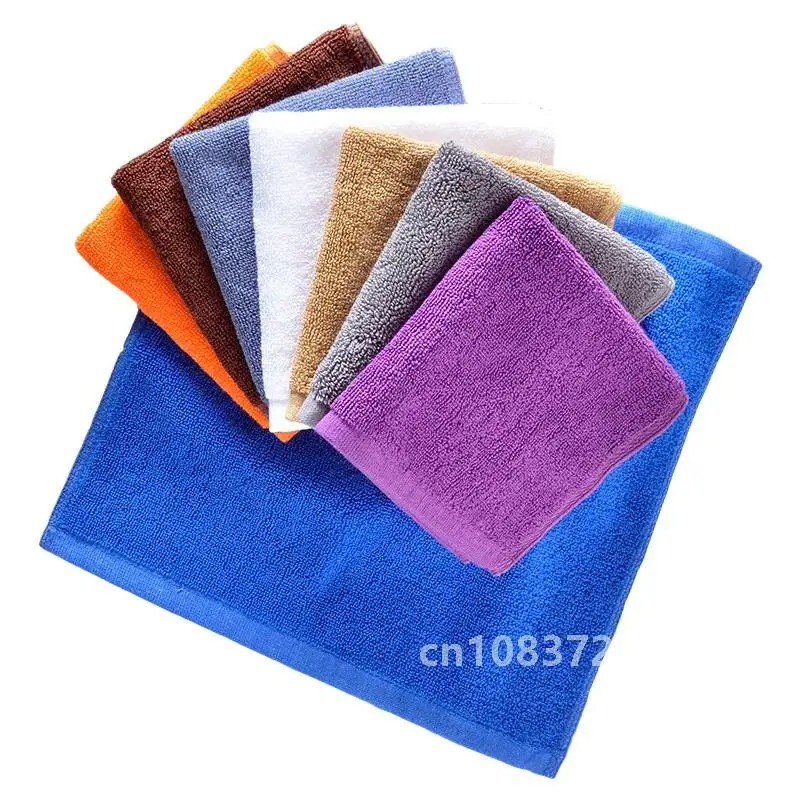 Ahsnme 10pcs Small 100% Cotton Children's Hand Washing Towels Kindergarten Kitchen Towel Customized Towel