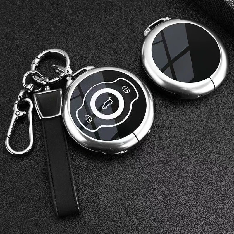 Premium Zinc Alloy Key Cover Case for Smart #1 / #3 / 1st Gen / Brabus Pro+ (2024) - Protective Key Fob Shell Keybag Keychain