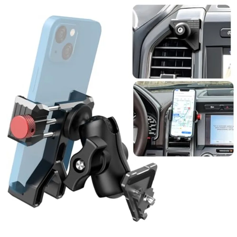 

Phone Mount Compatible with Ford F-150 2015-2020 Expedition 2018-2021 Super Duty 2017-2021 360 Rotation Aluminum F150 Vent Cell
