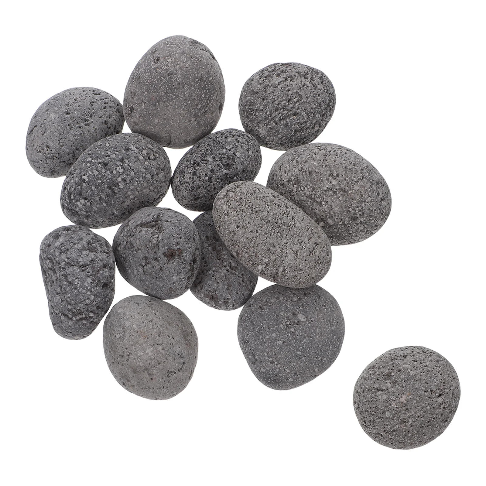 

2Kg Natural Volcanic Rocks Reusable Heat Resistant Lava Stones For Gas Fireplace Fire Pit Table Decorative Outdoor Landscaping