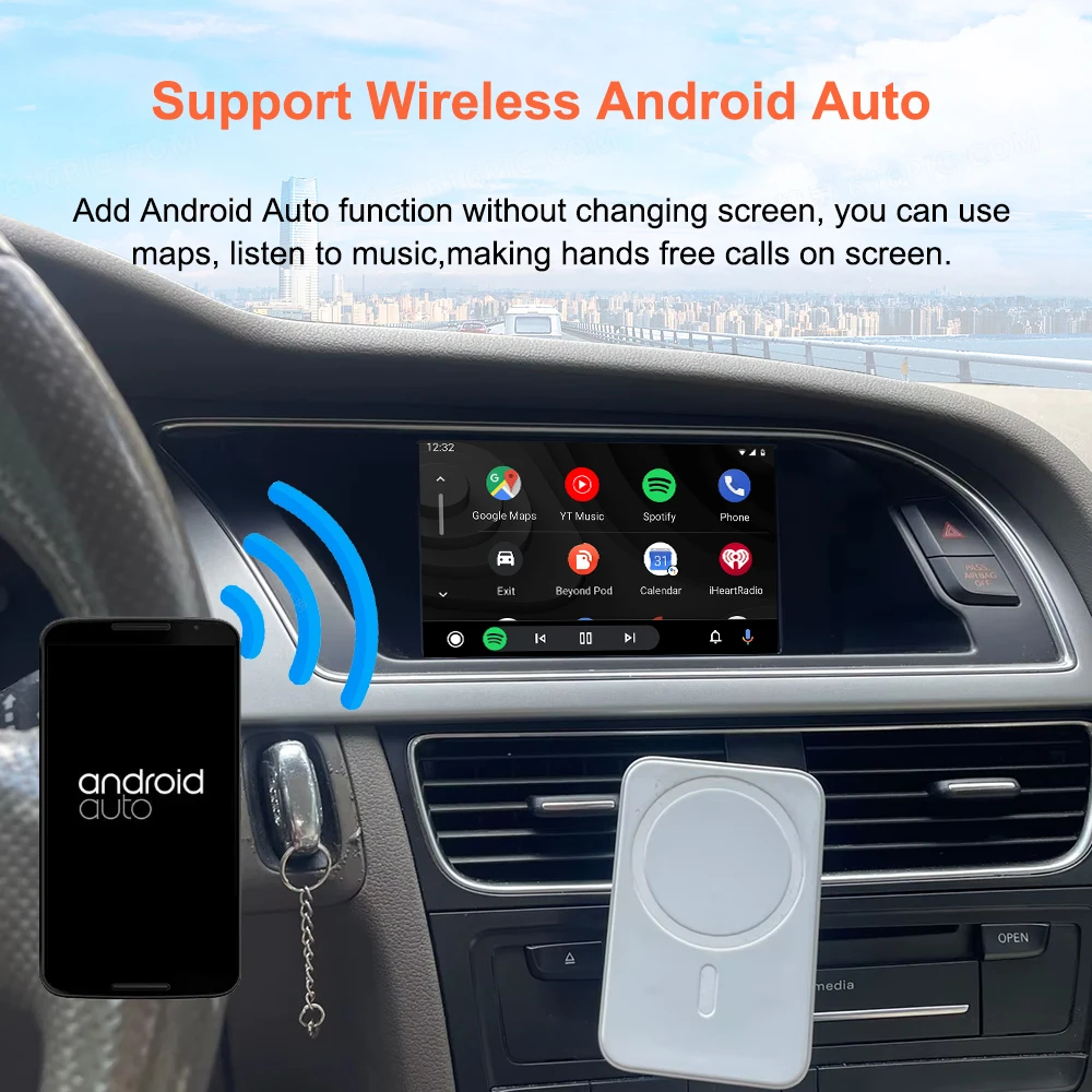 Bonroad DAB+ Carplay Android Auto Nachrüstmodul für Audi MMI 3G A4 B8 A5 S4 S5 Q5 2009-2015 Airplay Mirror Link Interface Box – Detail 7