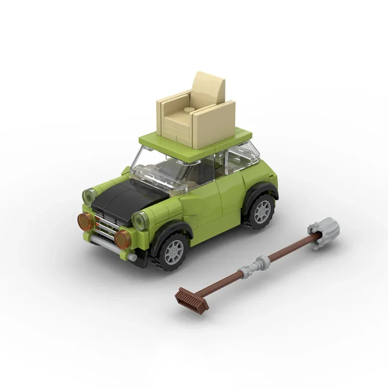 

Car Series Technology Bricks Moc Building Mr. Bean Mini Mark III Model Blocks Legendary Sportscar DIY AssemblyToys For Gifts