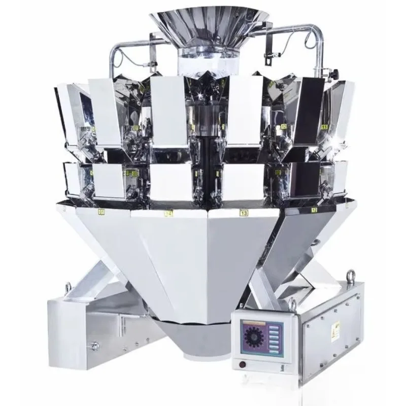 Automatic 14 Multi Head Weigher Food Packaging Machine - Multifunctional Vertical Film Wrapping Big Bag
