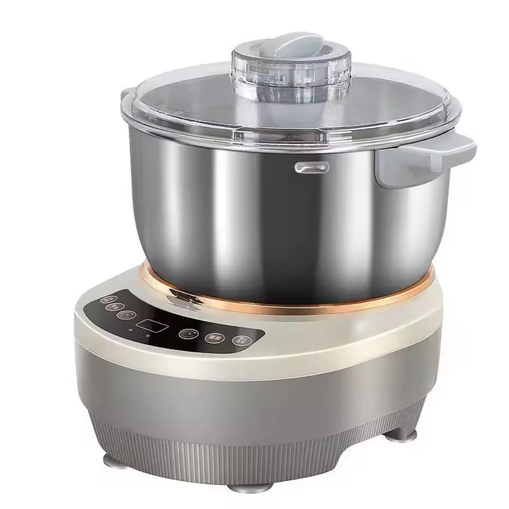 

Portable Household 5L Stainless Steel Baking Mixer - Cake Dough & Dough Sheet Mixer for Home Kitchen Use