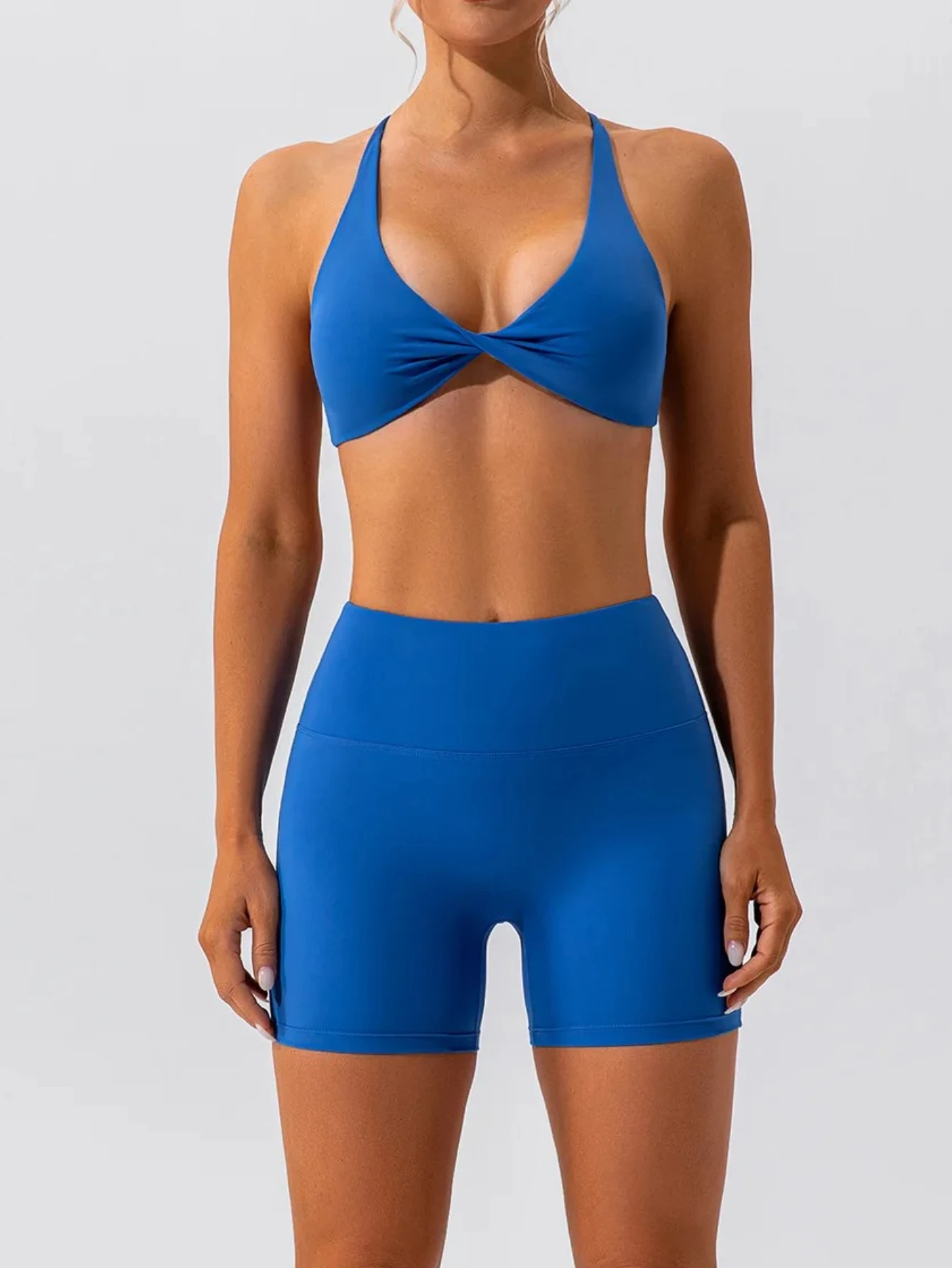 

Women's yoga set breathable sports backless underwear casual high waisted fitness shorts running sportswear 2025 new style