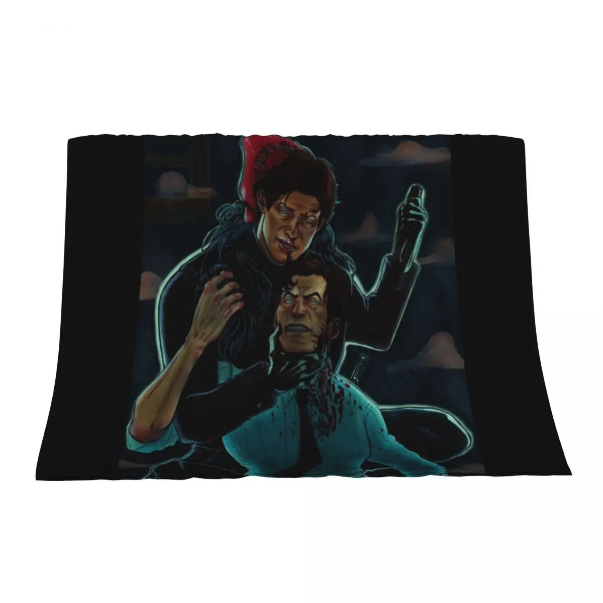 

Saw V Mark Hoffman and Peter Strahm Throw Blanket Single Sofa Throw Thermals For Travel Blankets