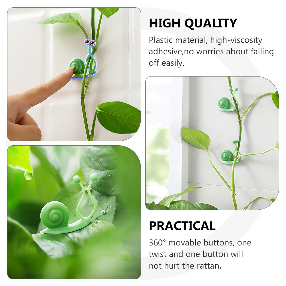 20 قطعة دعم النبات ملزمة مقاطع عالية اللزوجة لاصق الفضاء توفير جدار فاينز تحديد DIY بها بنفسك ديكور المنزل مصنع المطالبة هوك #6