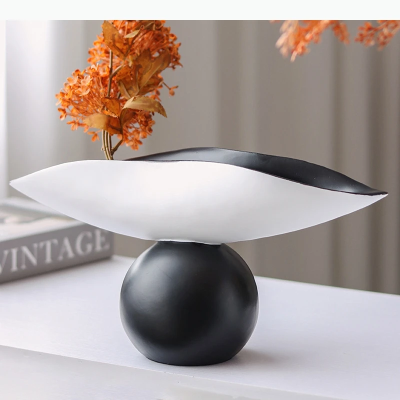 Resin Handicraft Spherical Tray Desktop Storage Container Decorative Geometric Ornaments Home Decor