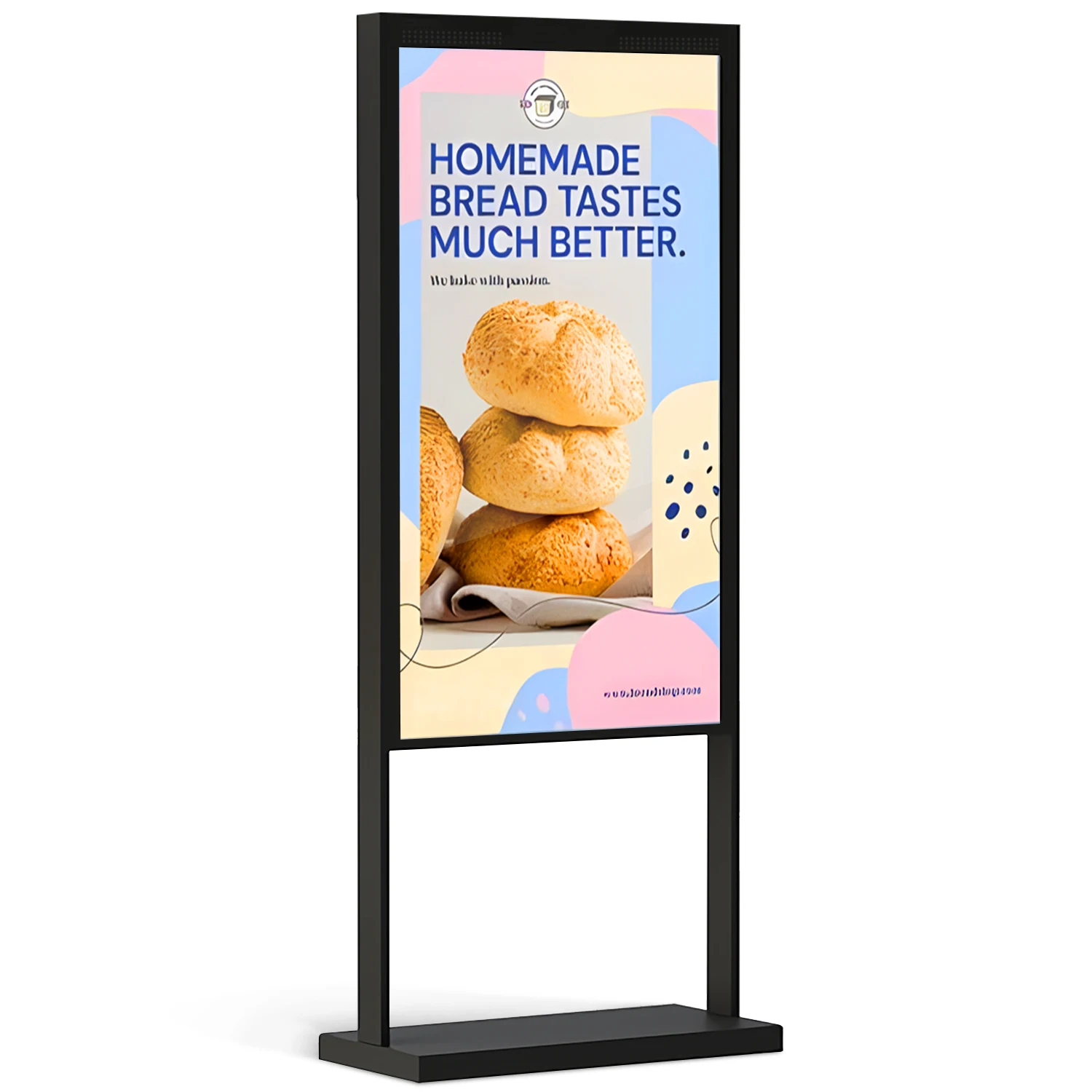43-Inch High-Brightness Touchscreen Freestanding Single-sided Window-Facing Advertising Kiosk for Retail Stores Malls Clothing