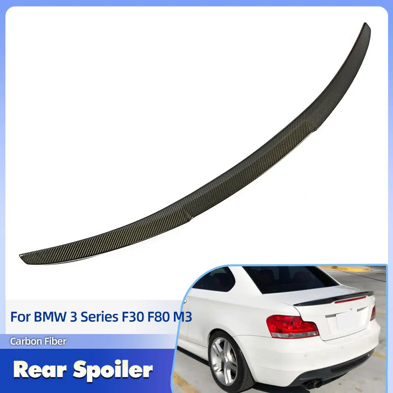 

Спойлер на крышку багажника из карбона для BMW 1 серии E82 128i Coupe 2007-2012, гоночный задний спойлер, накладка на багажник, обвес