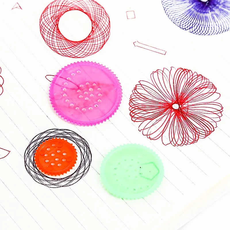 1Pc New Spirograph Geometric Ruler Stencil Spiral Art Classic Toy Stationery
