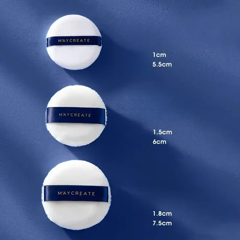 Luźny puder Puff Okrągły Przenośny podkład do twarzy Puff Miękka gąbka Narzędzie kosmetyczne Profesjonalny puder do makijażu